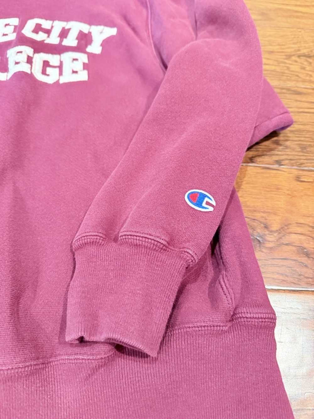 Champion Maroon Grove City College Crewneck Sweatshirt - Picture 3 of 4